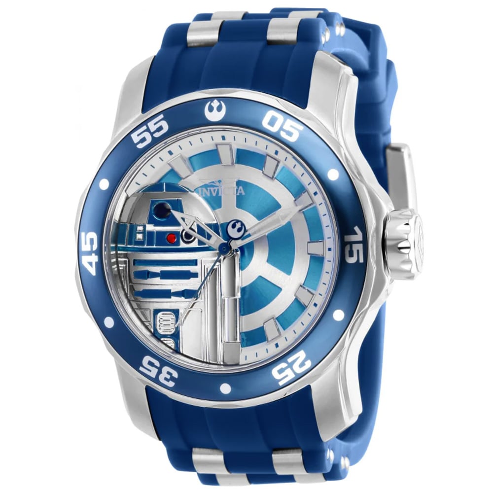 RELOJ INVICTA STAR WARS R2D2 39539 EDICION LIMITADA CORREA DE SILICONA AZUL - 1