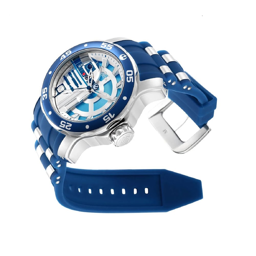 RELOJ INVICTA STAR WARS R2D2 39539 EDICION LIMITADA CORREA DE SILICONA AZUL - 2