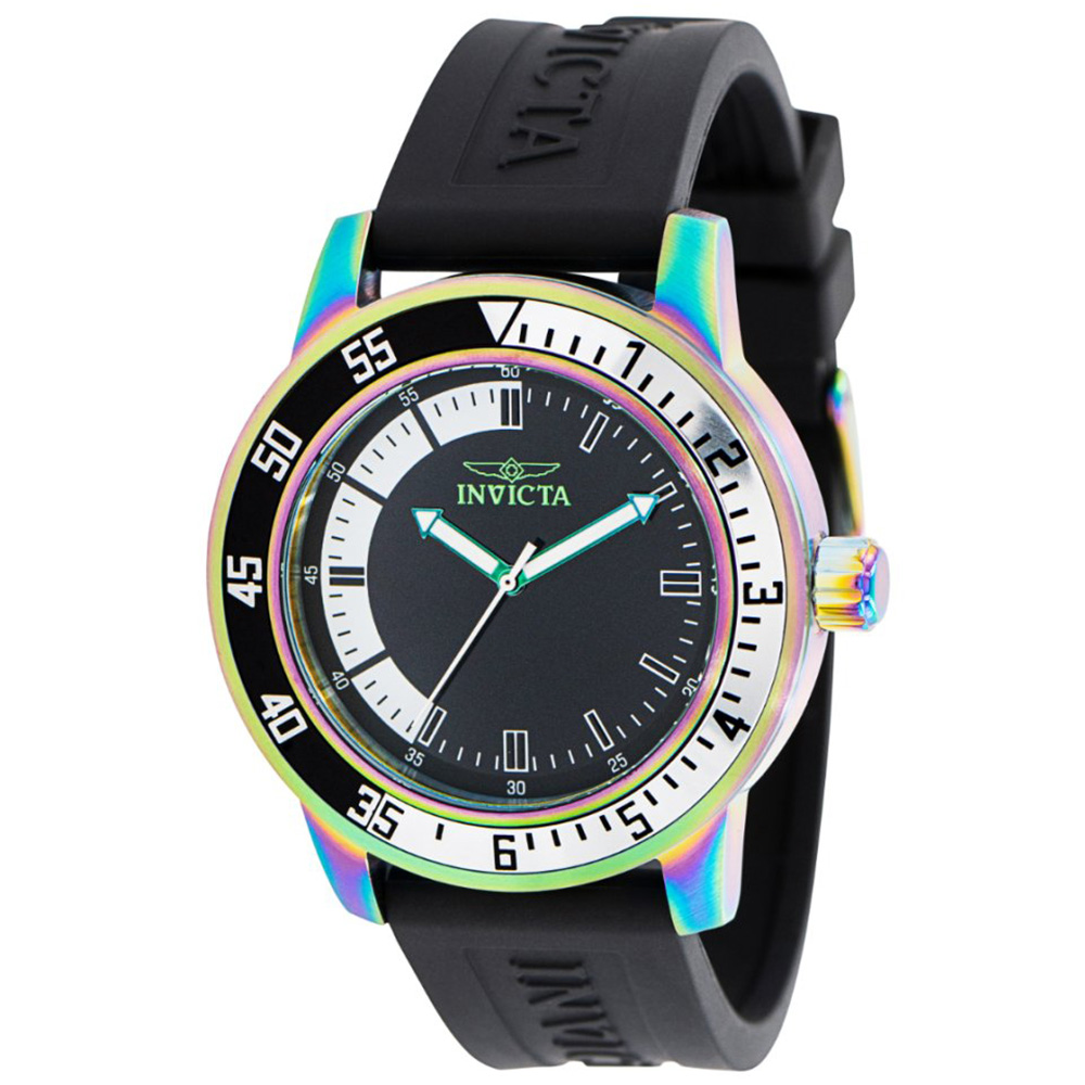 RELOJ INVICTA SPECIALTY 37011 ACERO INOXIDABLE TORNASOL CORREA SILICONA NEGRO - 1