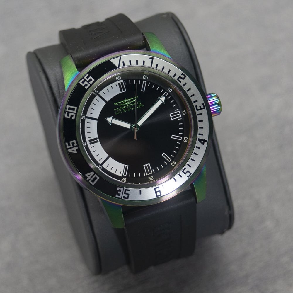 RELOJ INVICTA SPECIALTY 37011 ACERO INOXIDABLE TORNASOL CORREA SILICONA NEGRO - 2