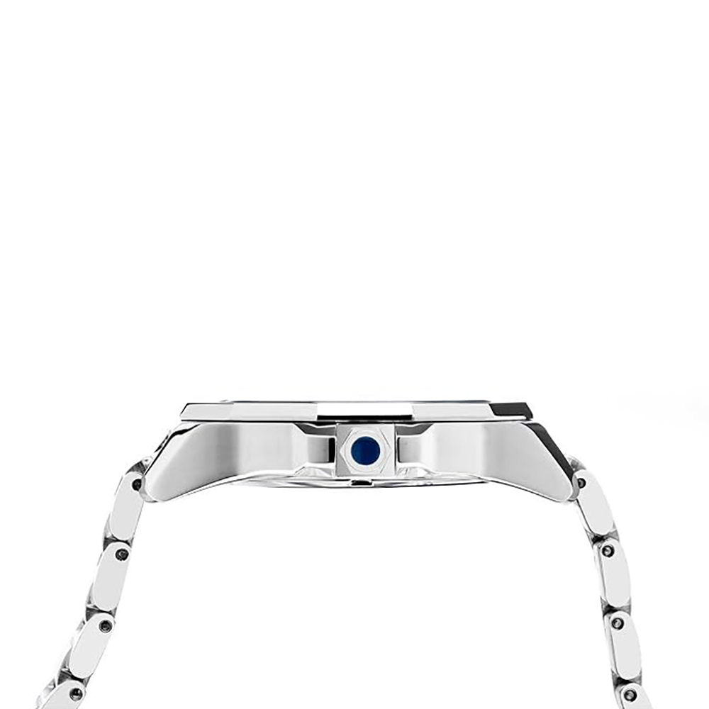 RELOJ PERRY ELLIS DECAGON 46 05002-02 FECHA ACERO INOXIDABLE DIAL AZUL - 4