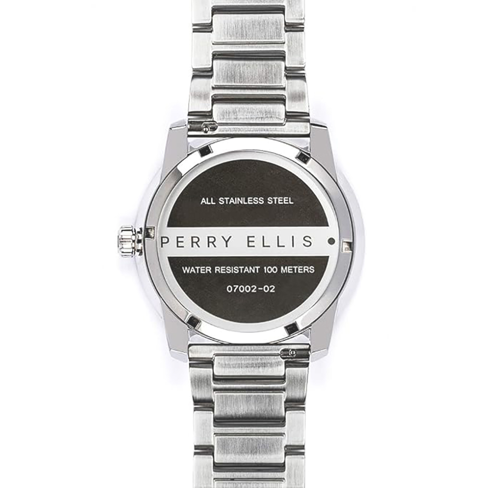 RELOJ PERRY ELLIS SLIM LINE 42 07002-02 ACERO INOXIDABLE DIAL AZUL - 5