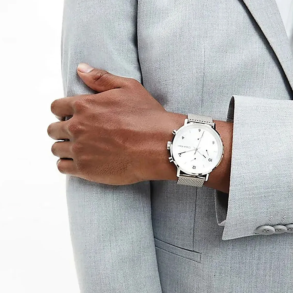 RELOJ CALVIN KLEIN MODERN 25200107 MULTIFUNCIONAL ACERO INOXIDABLE DIAL PLATEADO - 4