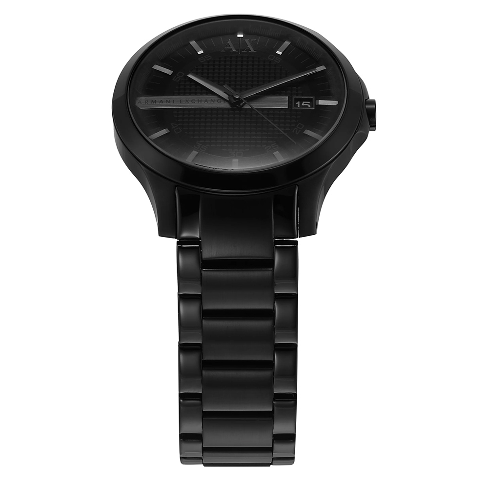 RELOJ ARMANI EXCHANGE HAMPTON AX2104 FECHA ACERO INOXIDABLE NEGRO - 5