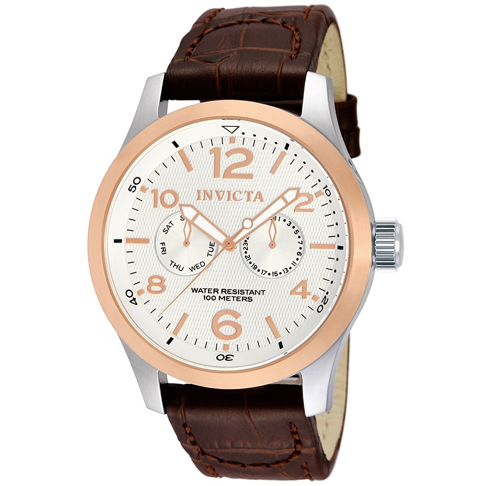 RELOJ INVICTA I-FORCE 13010 MULTIFUNCIONAL ACERO INOXIDABLE CORREA DE CUERO MARRÓN - 1