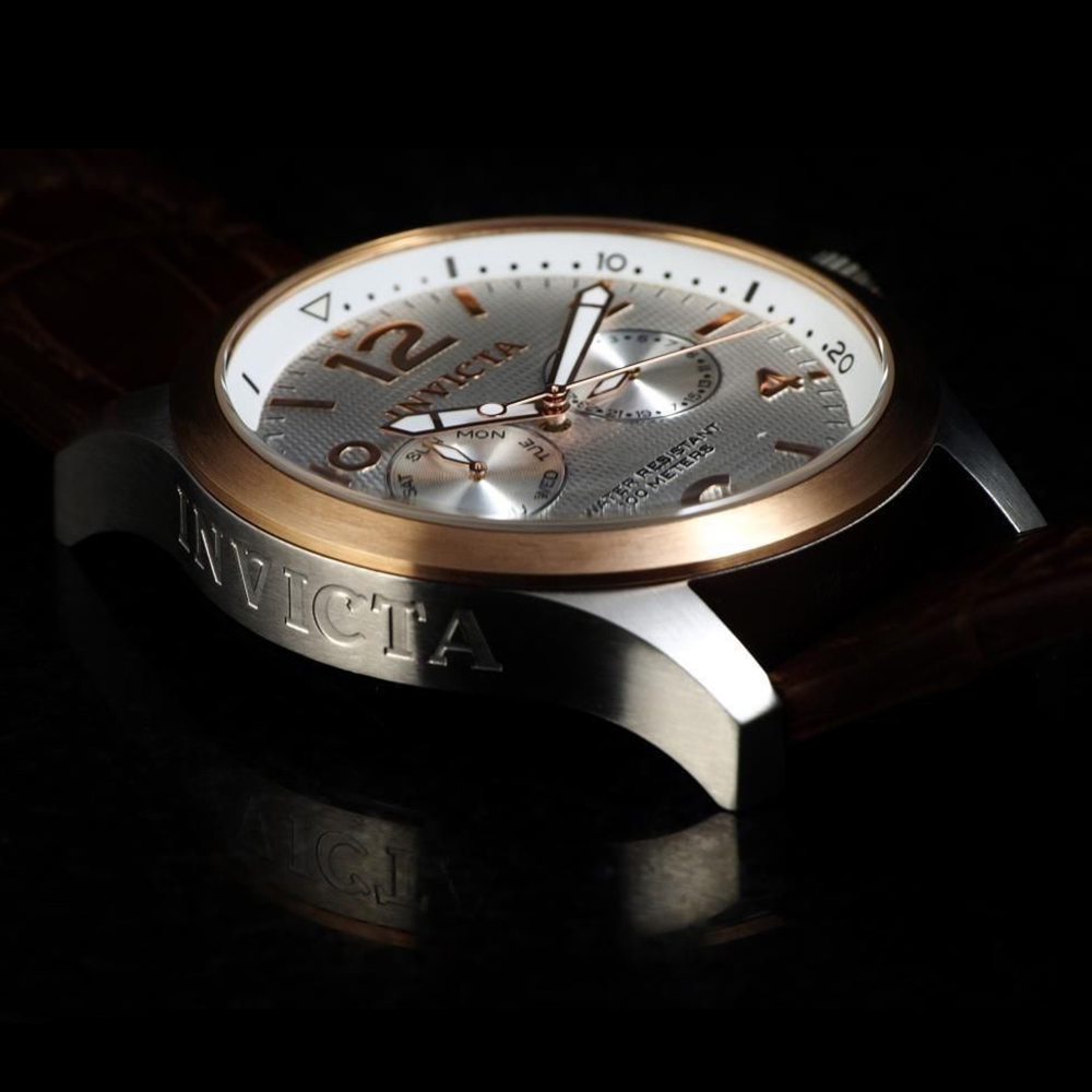 RELOJ INVICTA I-FORCE 13010 MULTIFUNCIONAL ACERO INOXIDABLE CORREA DE CUERO MARRÓN - 3