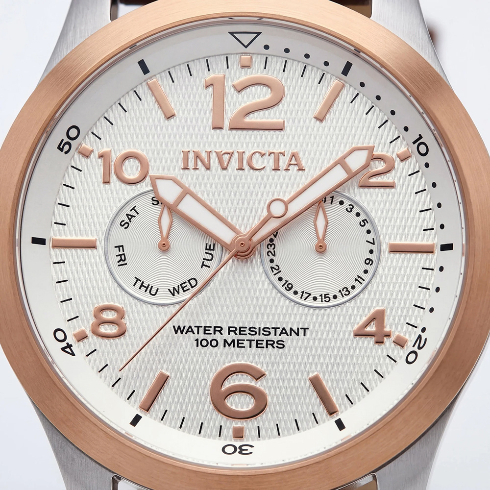 RELOJ INVICTA I-FORCE 13010 MULTIFUNCIONAL ACERO INOXIDABLE CORREA DE CUERO MARRÓN - 5