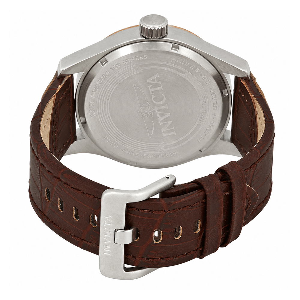 RELOJ INVICTA I-FORCE 13010 MULTIFUNCIONAL ACERO INOXIDABLE CORREA DE CUERO MARRÓN - 6