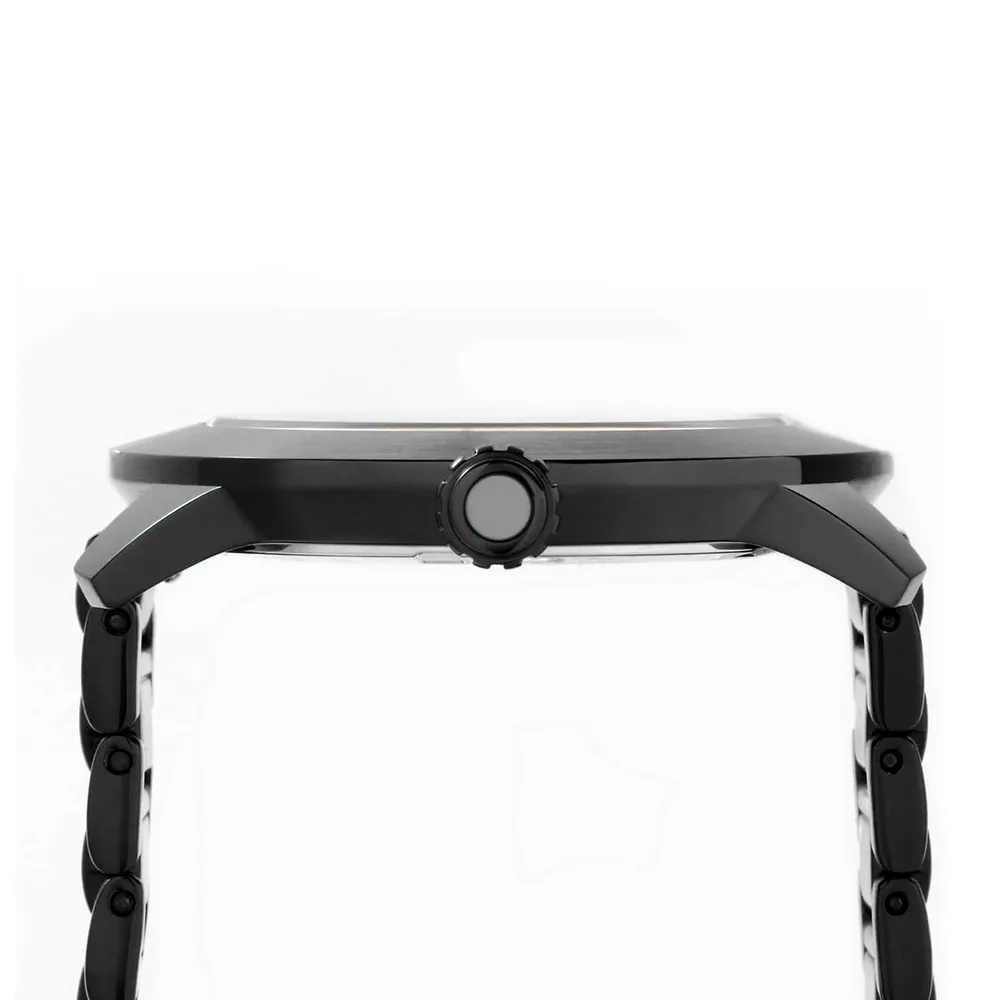 RELOJ PERRY ELLIS SLIM LINE 46 03009-02 ACERO INOXIDABLE NEGRO - 5