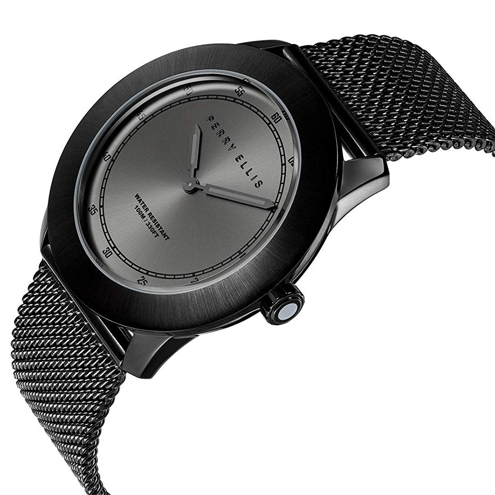 RELOJ PERRY ELLIS NEW SLIM LINE 11003-04 ACERO INOXIDABLE NEGRO - 2