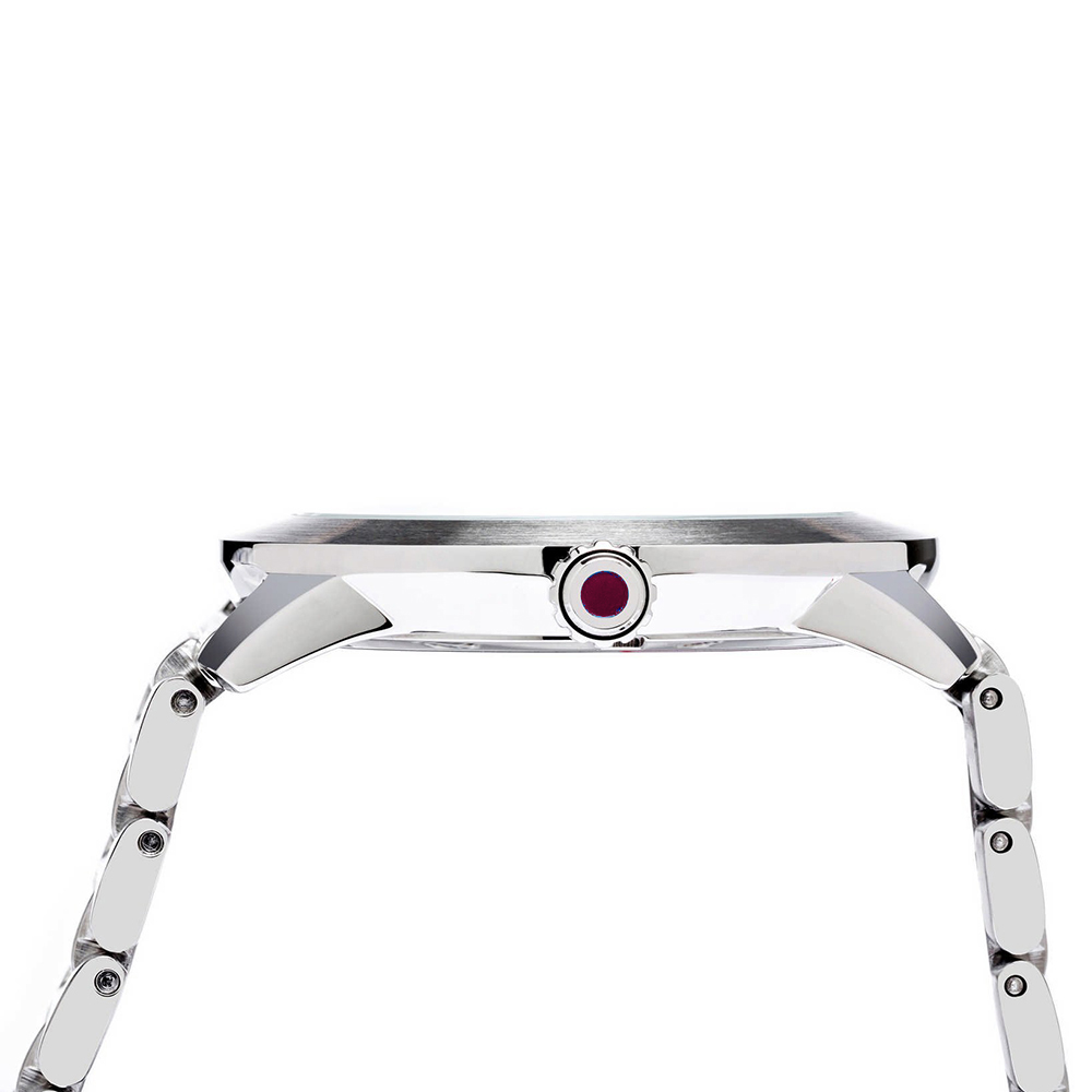 RELOJ PERRY ELLIS SLIM LINE 42 07004-02 ACERO INOXIDABLE DIAL VINO - 4
