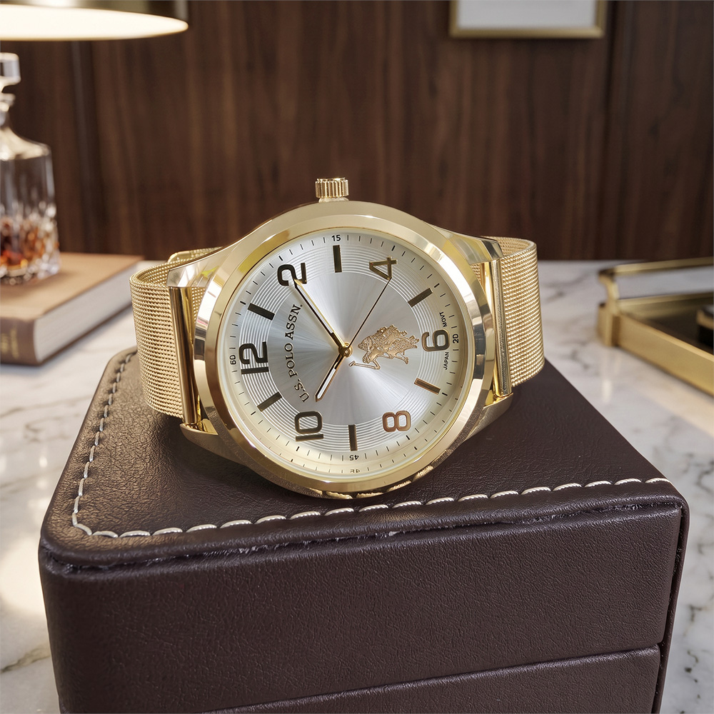 RELOJ HOMBRE ANÁLOGO U.S. POLO ASSN. USC80376 DORADO - 2