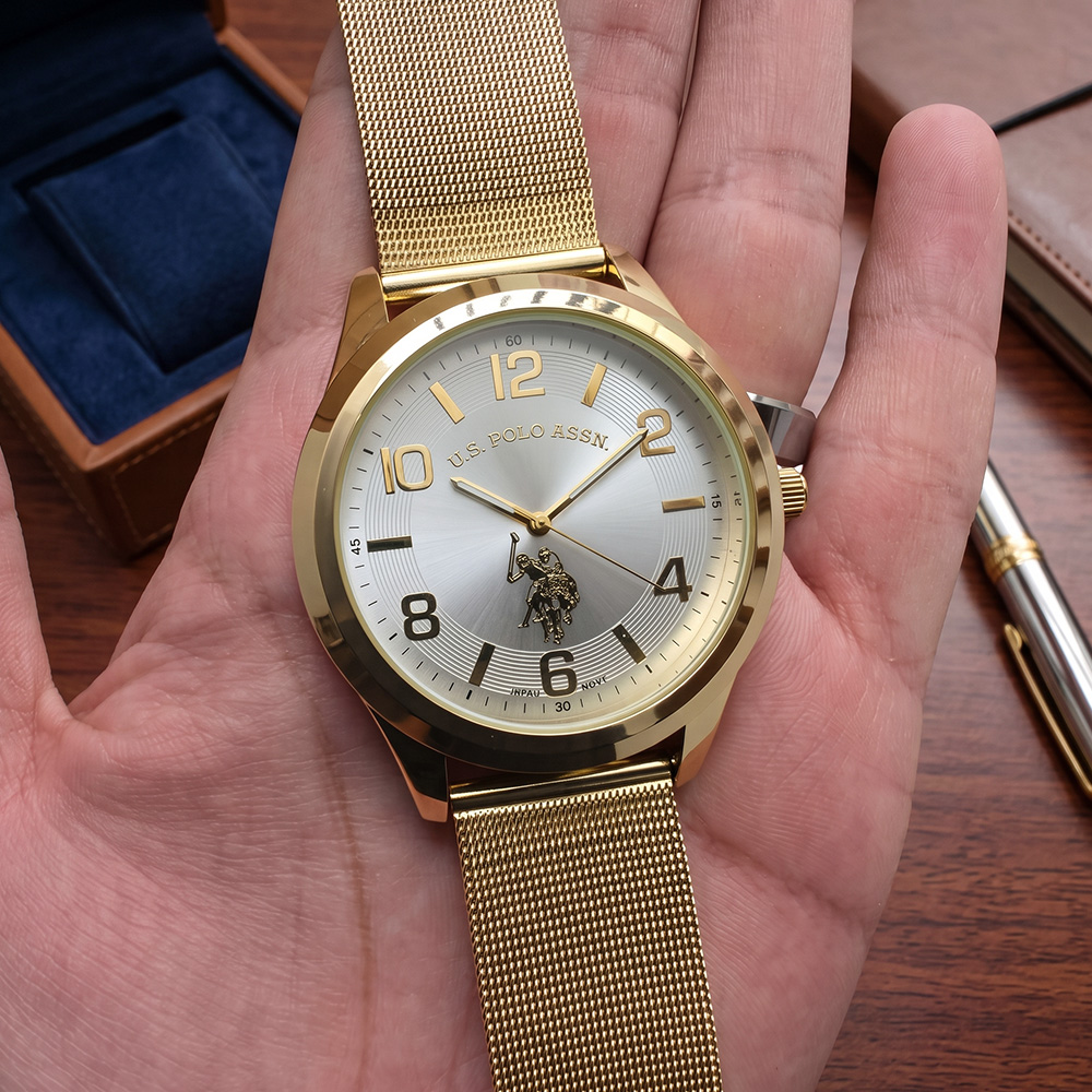 RELOJ HOMBRE ANÁLOGO U.S. POLO ASSN. USC80376 DORADO - 3