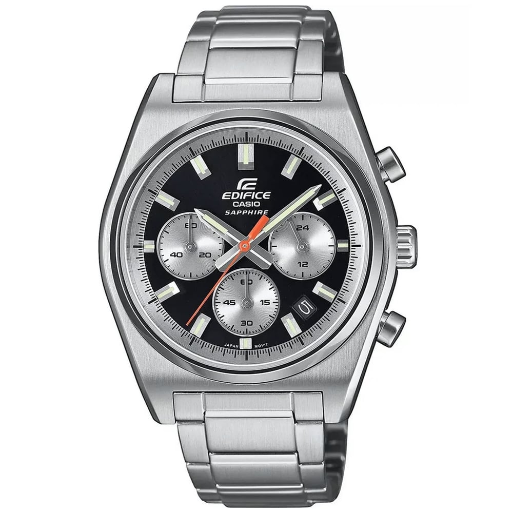 RELOJ HOMBRE ANÁLOGO CASIO EDIFICE ZAFIRO EFB-730D-1AV FECHA CRONÓMETRO DIAL NEGRO - 1