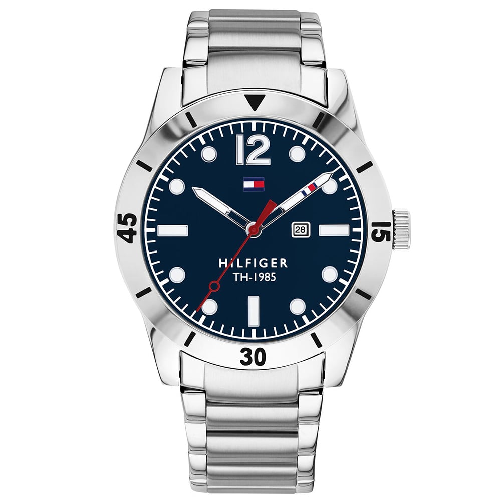 RELOJ HOMBRE ANÁLOGO TOMMY HILFIGER 1791459 FECHA ACERO INOXIDABLE DIAL AZUL - 1