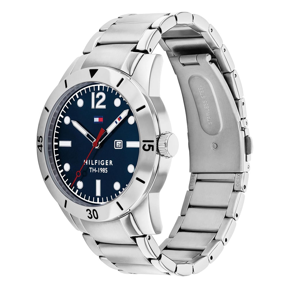 RELOJ HOMBRE ANÁLOGO TOMMY HILFIGER 1791459 FECHA ACERO INOXIDABLE DIAL AZUL - 2