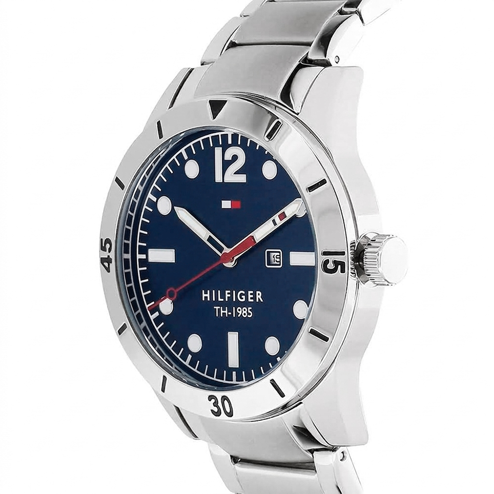 RELOJ HOMBRE ANÁLOGO TOMMY HILFIGER 1791459 FECHA ACERO INOXIDABLE DIAL AZUL - 4