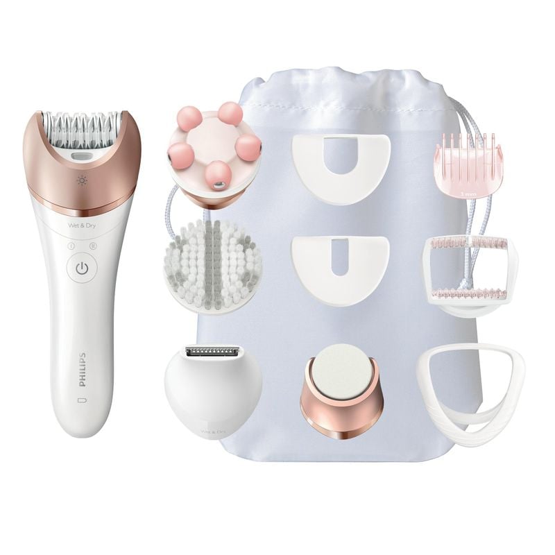 DEPILADORA PHILIPS 2 VEL + 9 ACC SATINELLE PRESTIGE BRE652_00 PHILIPS