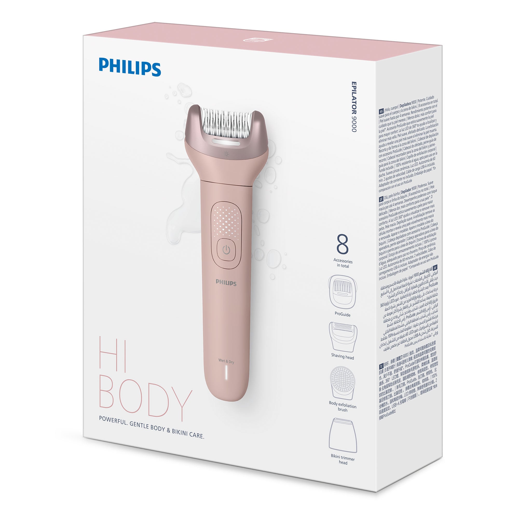 DEPILADORA WET Y DRY EPILATOR SERIES 9000 BRE719_00 PHILIPS - 9