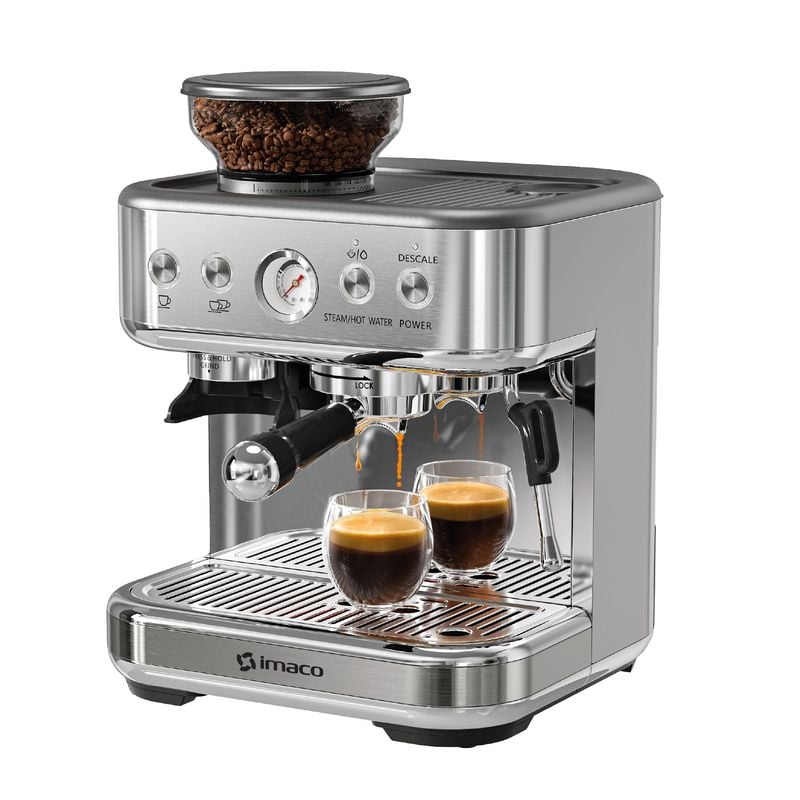 CAFETERA ESPRESSO Y CAPUCCINO 15 BARES C/MOLINILLO IECMG1570 IMACO - 2