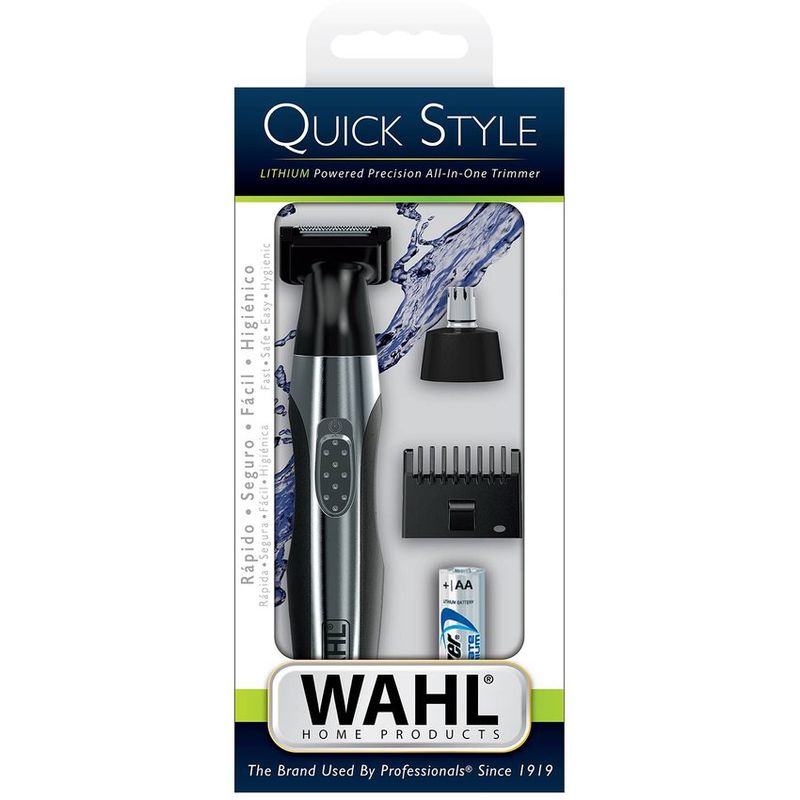 RECORTADORA QUICKSTYLE 3 CABEZALES BARBA OREJAS NARIZ 05604-018 WAHL - 3