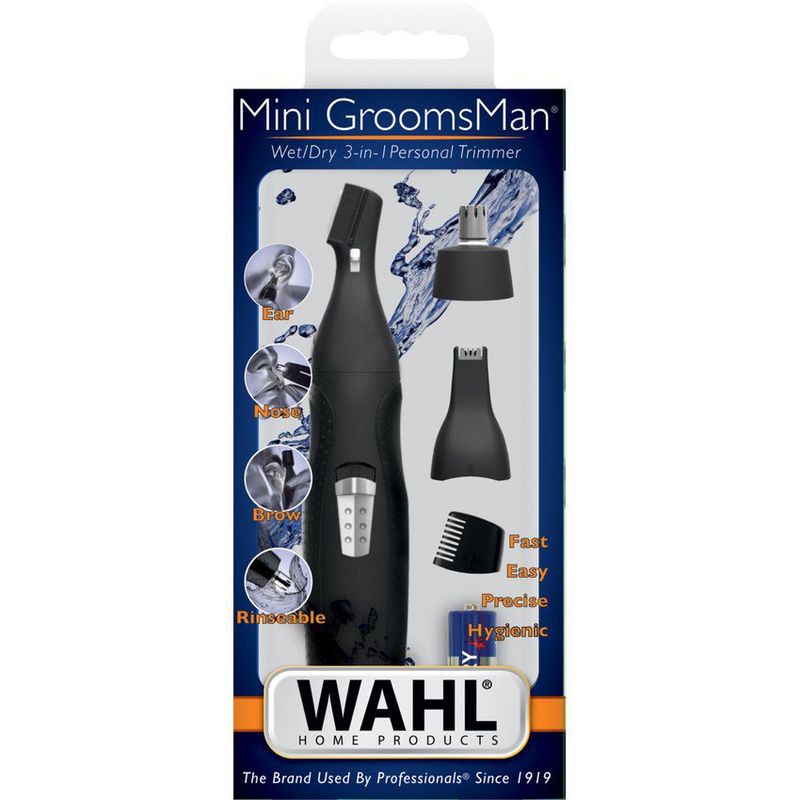 RECORTADORA NASAL Y CEJAS MINI GROOMS WAHL 05608-508 - COLOR NEGRO - 3
