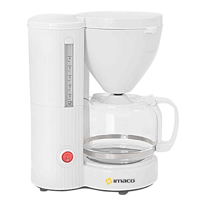 CAFETERA ELECTRICA 6 TAZAS IMACO ICM608 - COLOR BLANCO - 1
