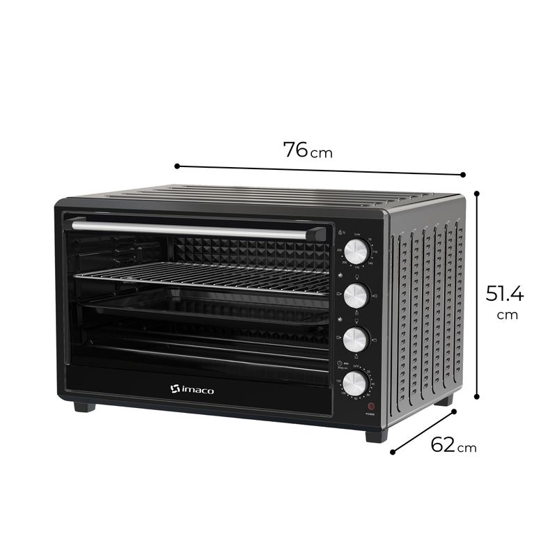 HORNO ELÉCTRICO 88 LITROS C/ROSTICERO HEB88R IMACO - 5