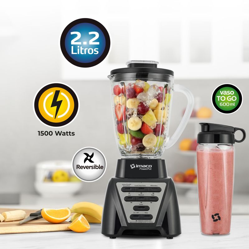 LICUADORA 2.2 LITROS XXL POWER FULL 1500W BLS1522 IMACO - 2