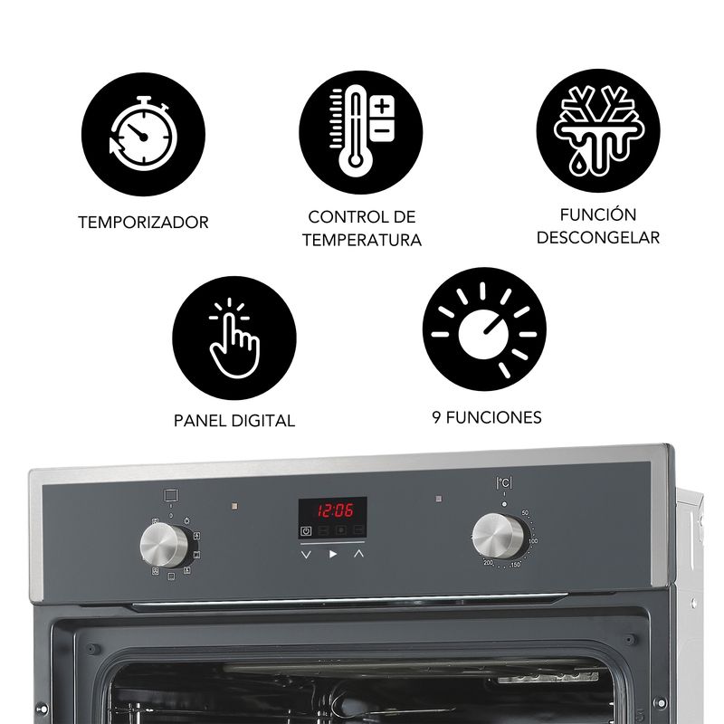 HORNO EMPOTRABLE ELÉCTRICO 61LT IHED65 IMACO - 3