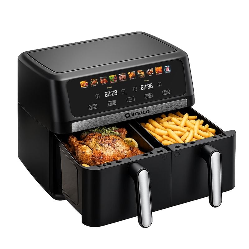 FREIDORA DE AIRE 9 LITROS DOBLE DIGITAL XXL IMACO AF1790D - 1