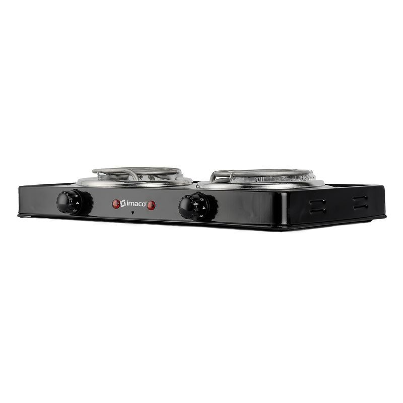 COMBO COCINA ELECTRICA DE MESA 2 HORNILLAS + HERVIDOR METÁLICO 1.8L KE1801 IMACO - 3