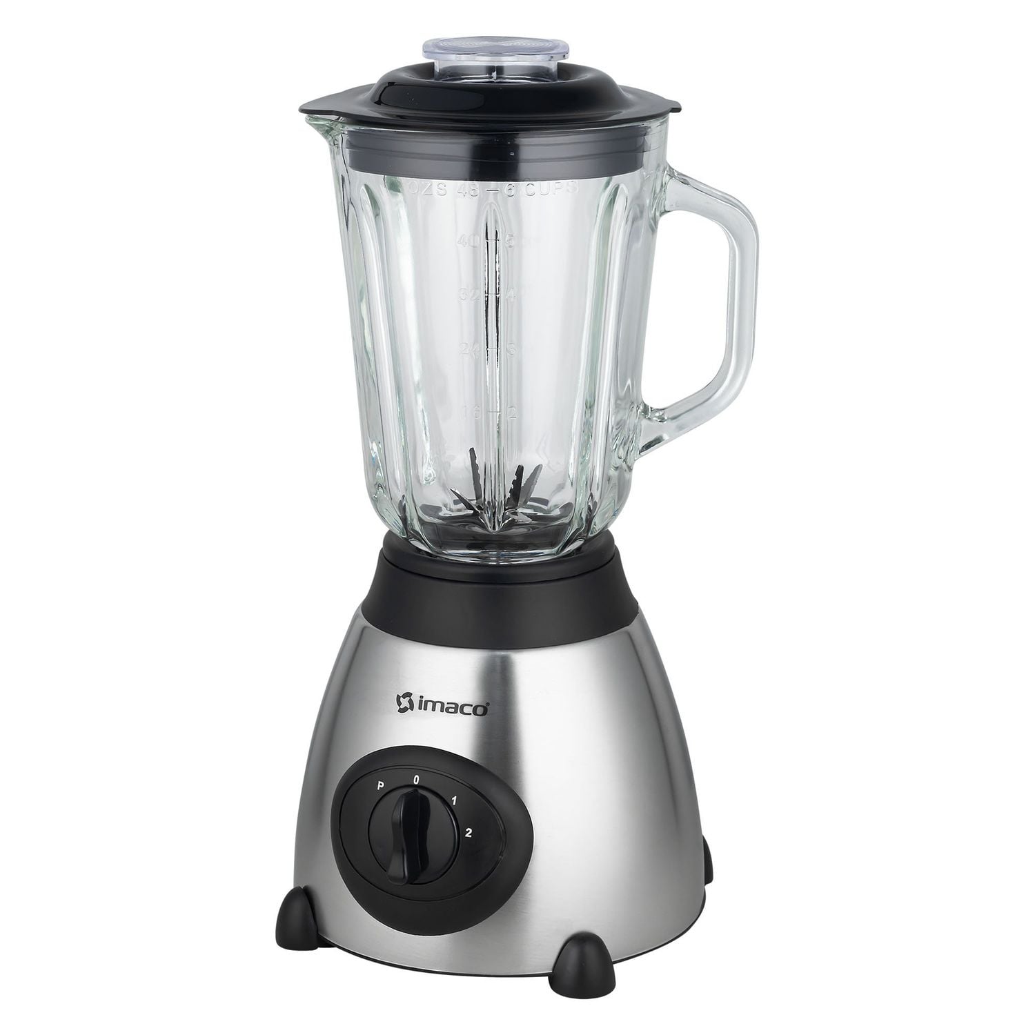 COMBO LICUADORA 1.5LTS 2VEL ACERO INOX+ VASO ACERO COCTELERO IMACO - 3