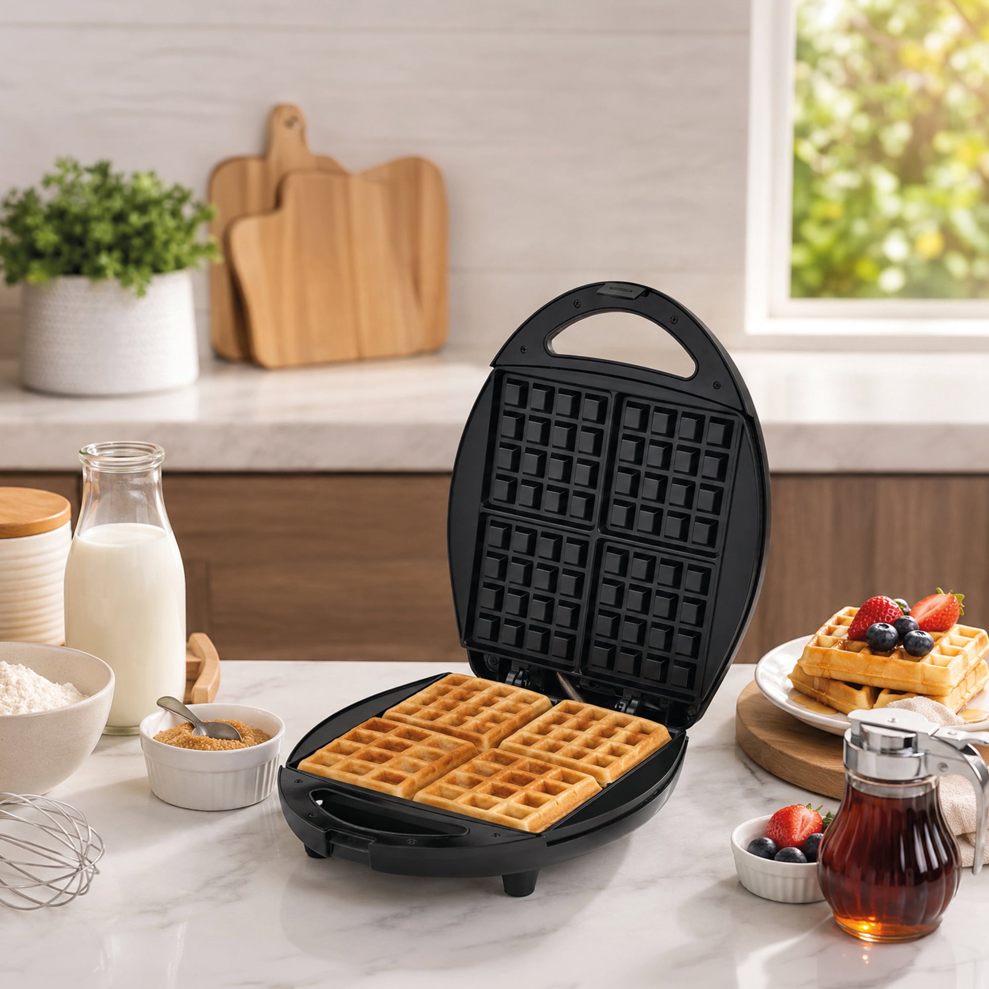 WAFFLERA MAKER 4 PIEZAS WM4150 IMACO - 4