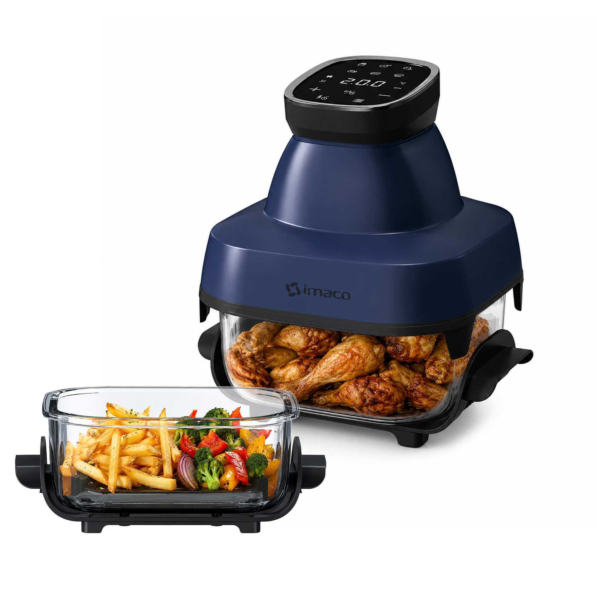 FREIDORA DE AIRE 6L DUAL GLASS PRO AF1524VD IMACO - 5