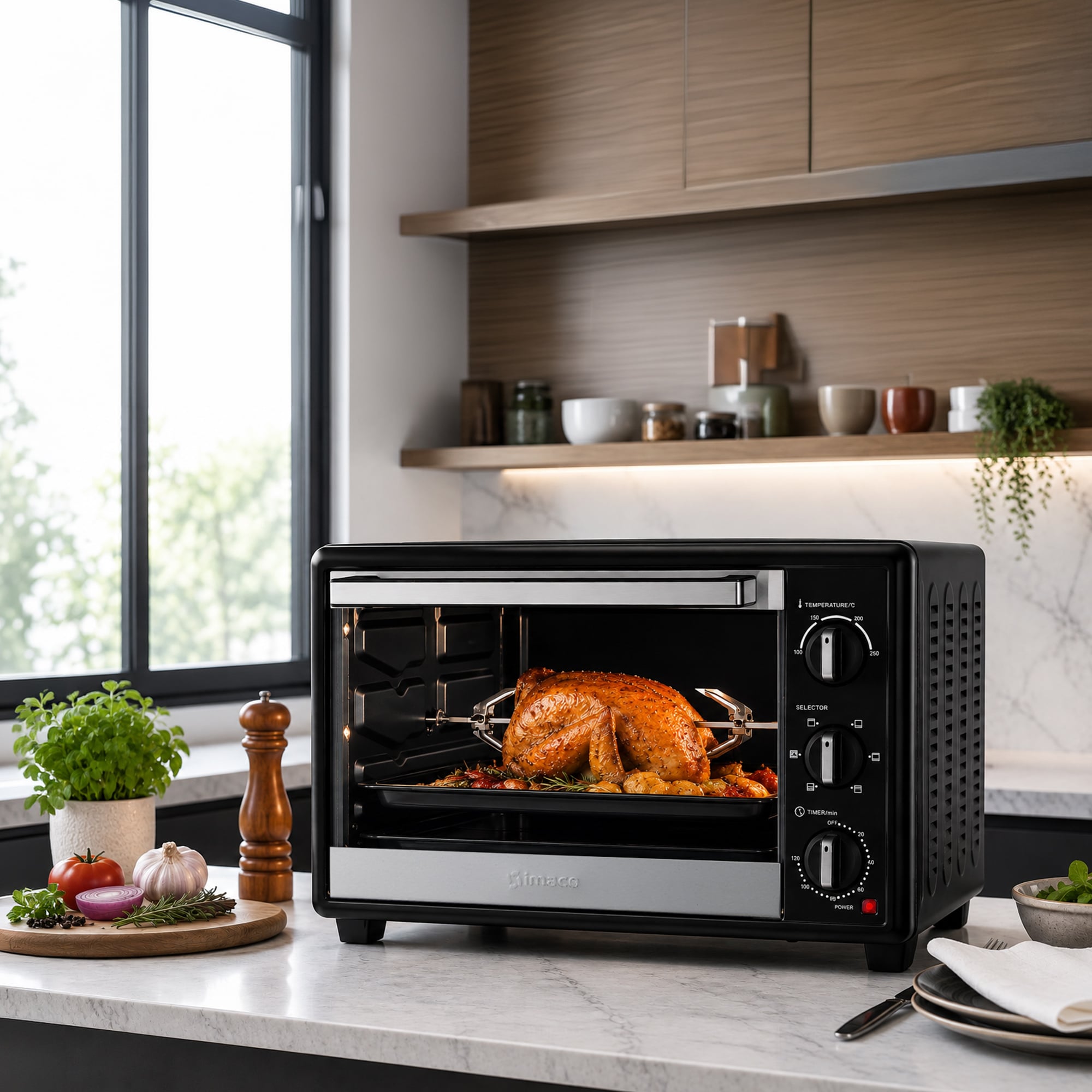 HORNO ELÉCTRICO 35 LITROS C/ROSTICERO HES35R IMACO - 5