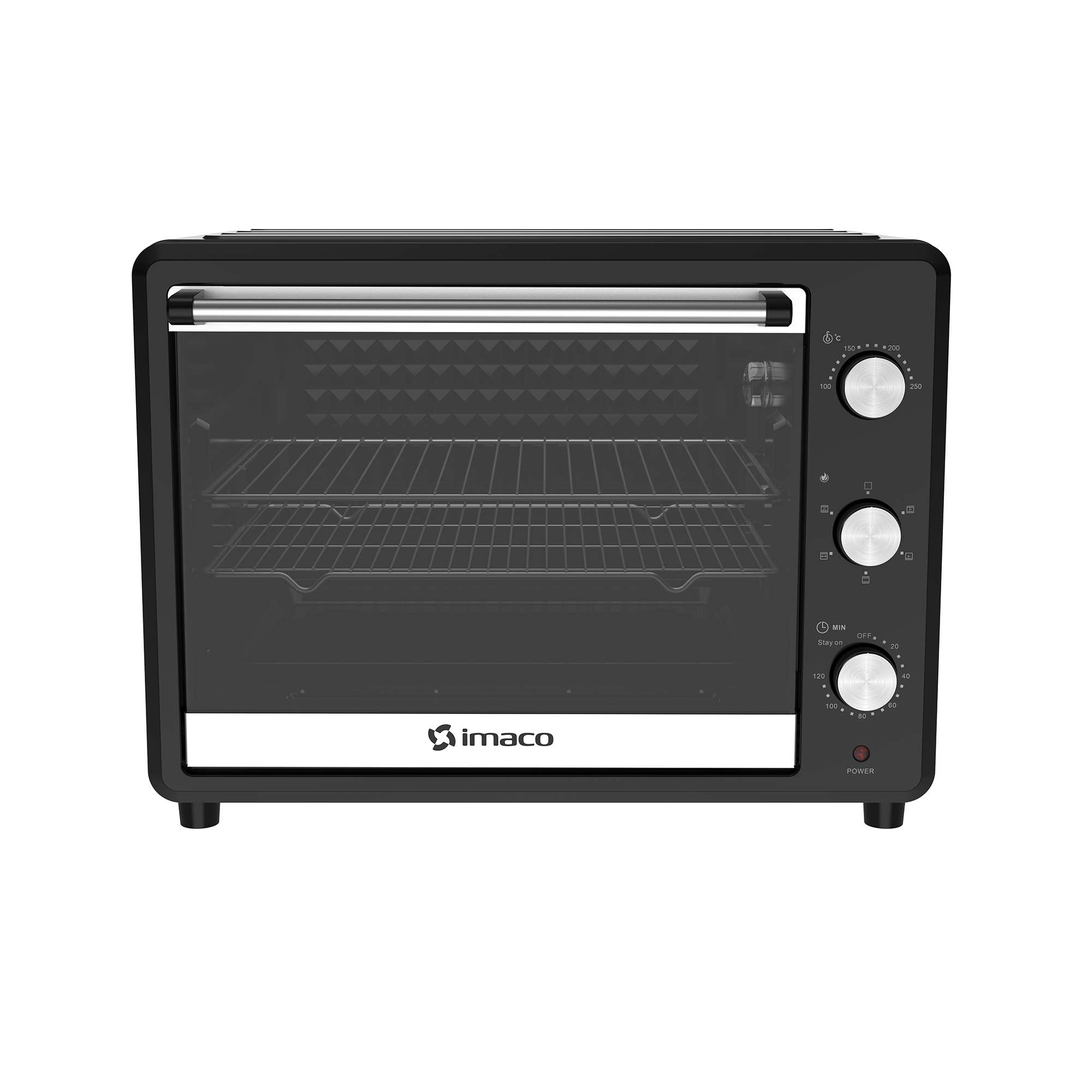 HORNO ELÉCTRICO NEGRO 55 LITROS C/ROSTICERO HEB55R IMACO - 2