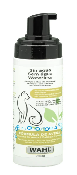 SHAMPOO PARA GATOS SIN AGUA FORMULA DE AVENA 3027596S WAHL - 1