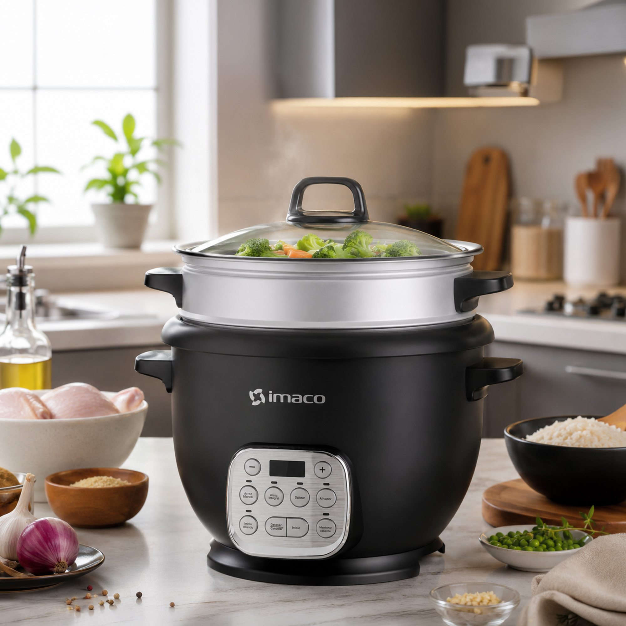 OLLA ARROCERA 1.8 LITROS SMARTCHEF 7EN1 RC18700D IMACO - 4
