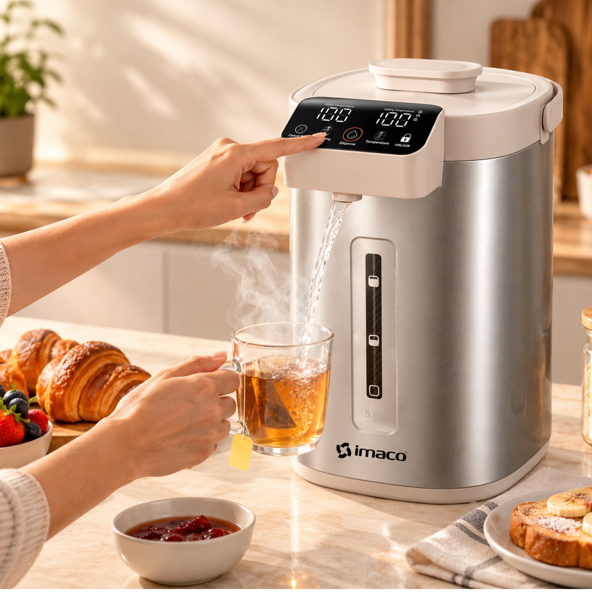 TERMODISPENSADOR DIGITAL 5LT SMARTTOUCH TP5516E IMACO - 4