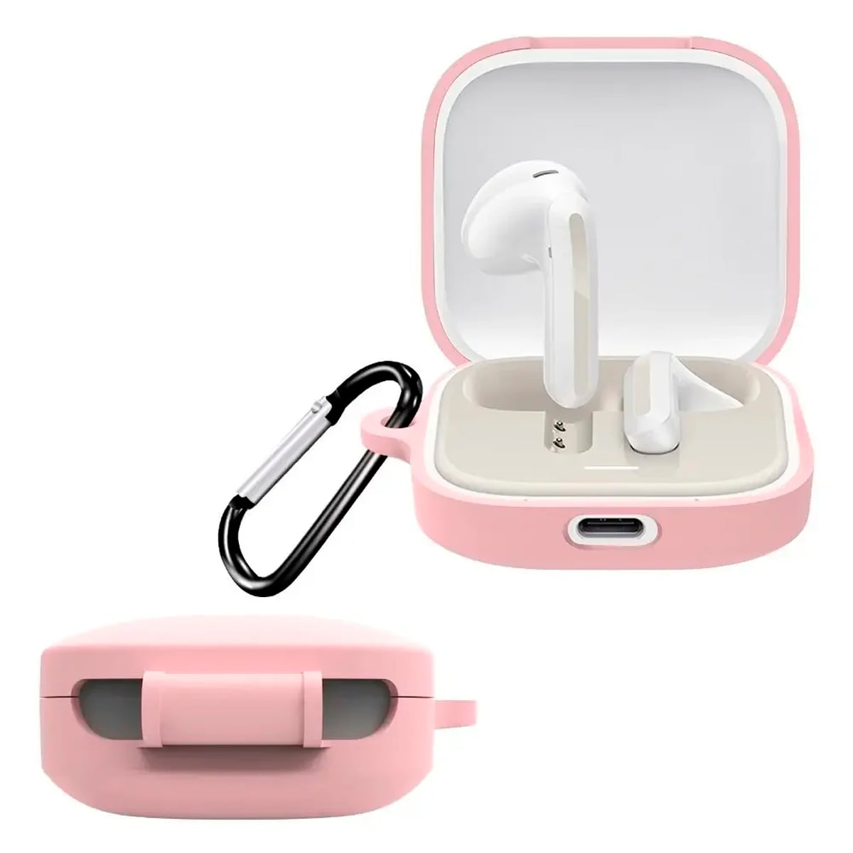 CASE DE SILICONA PARA XIAOMI BUDS 6S - ROSA - 2