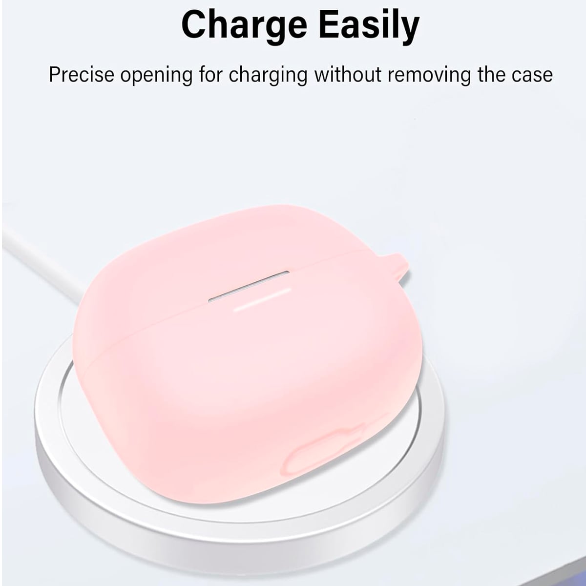 CASE DE SILICONA PARA XIAOMI BUDS 6 PRO - ROSA - 2