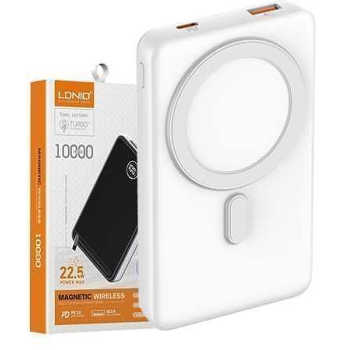 POWER BANK INALÁMBRICO MAGNÉTICO LDNIO PQ17 10,000MAH - 1