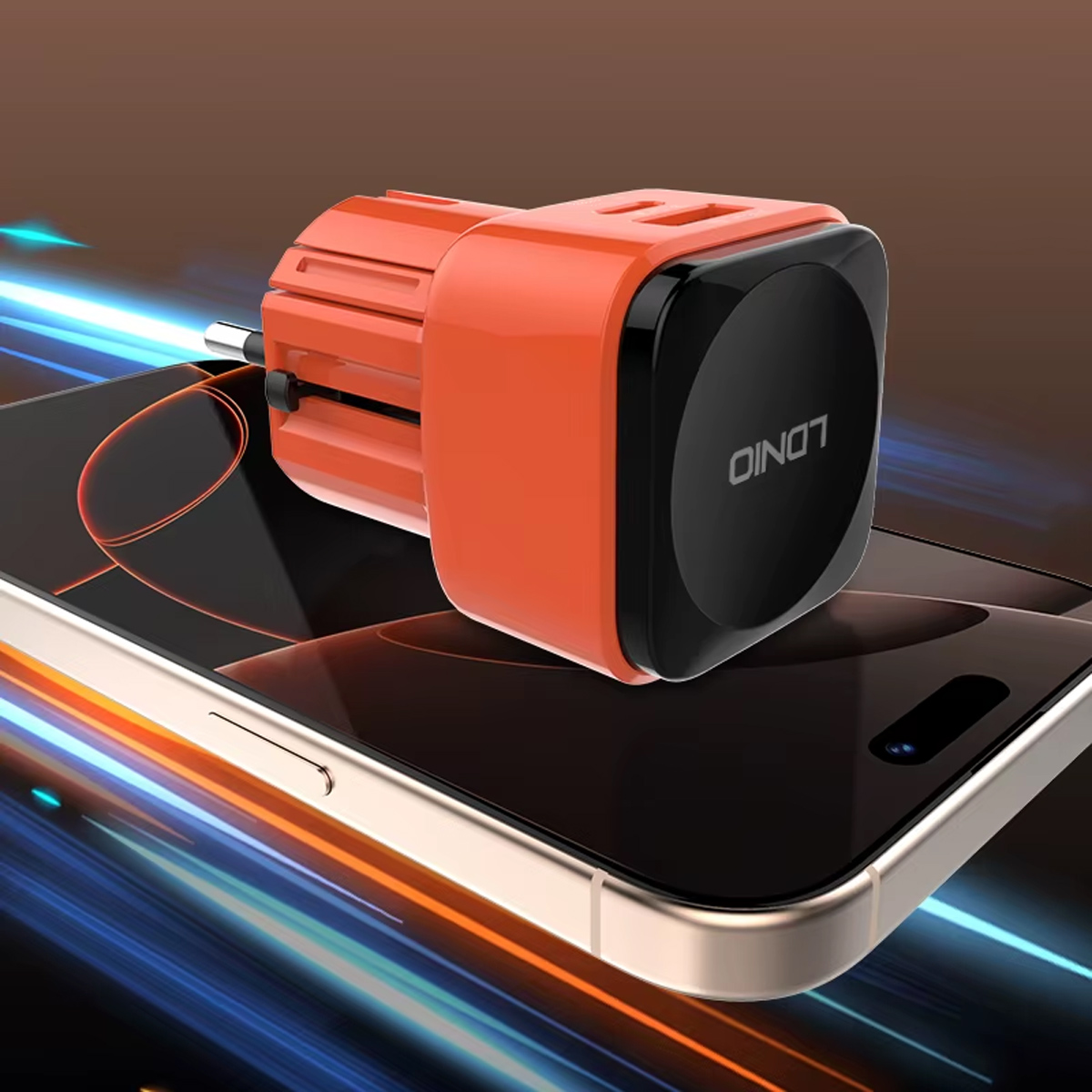 ADAPTADOR DE VIAJE UNIVERSAL LDNIO Q2420 DE 45W PUERTOS USB Y TIPO C - 4