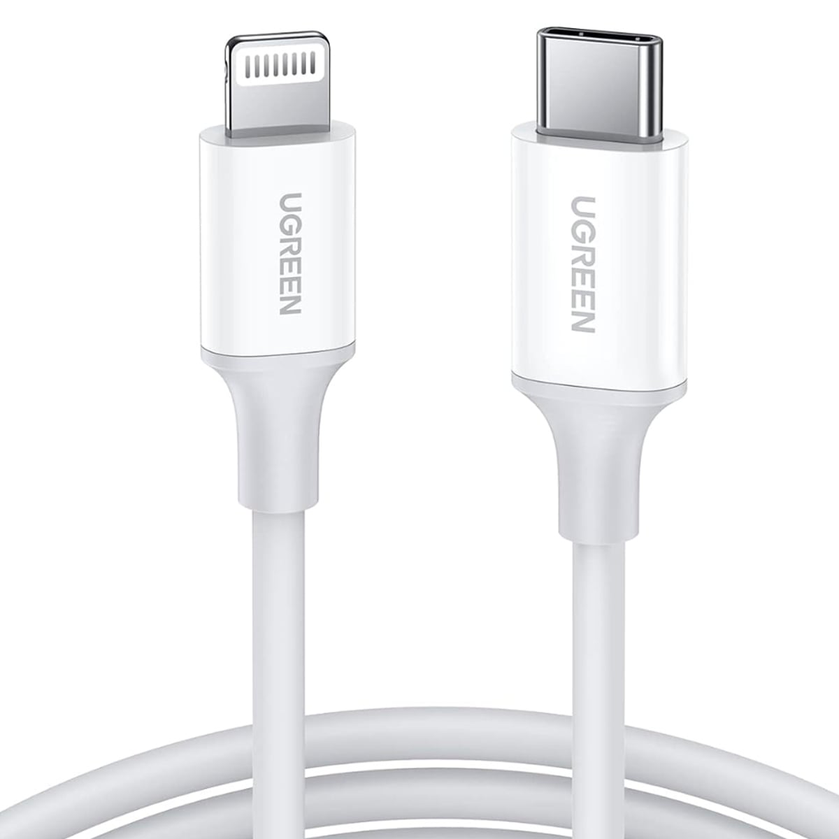 CABLE UGREEN USB-C A LIGHTNING 1M BLANCO US171 BLANCO - 1