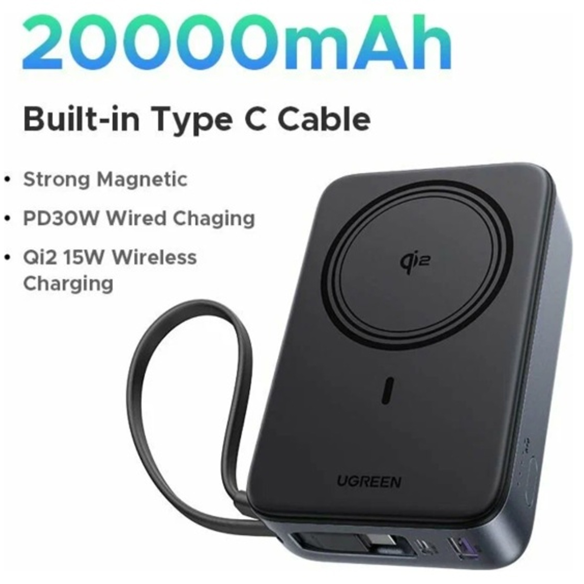 POWER BANK UGREEN NEXODE PRO PB727 DE 55W MÁX 10000 MAH - 5
