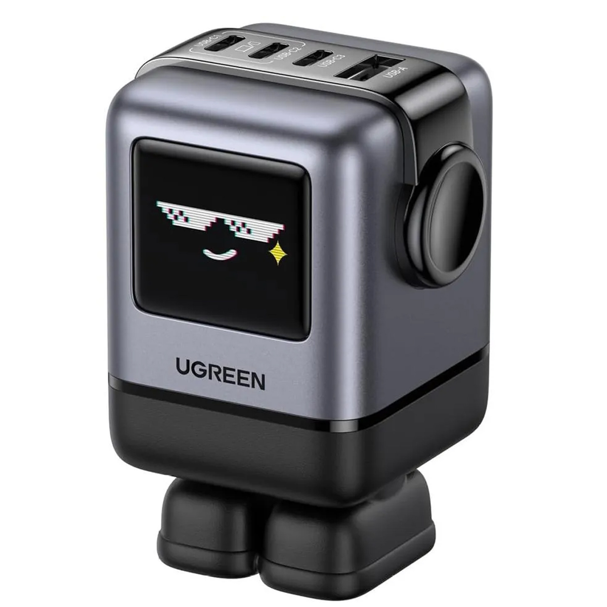 UGREEN CARGADOR ROBOT 100W + CABLE CARITA 100W 1M NEGRO - 4