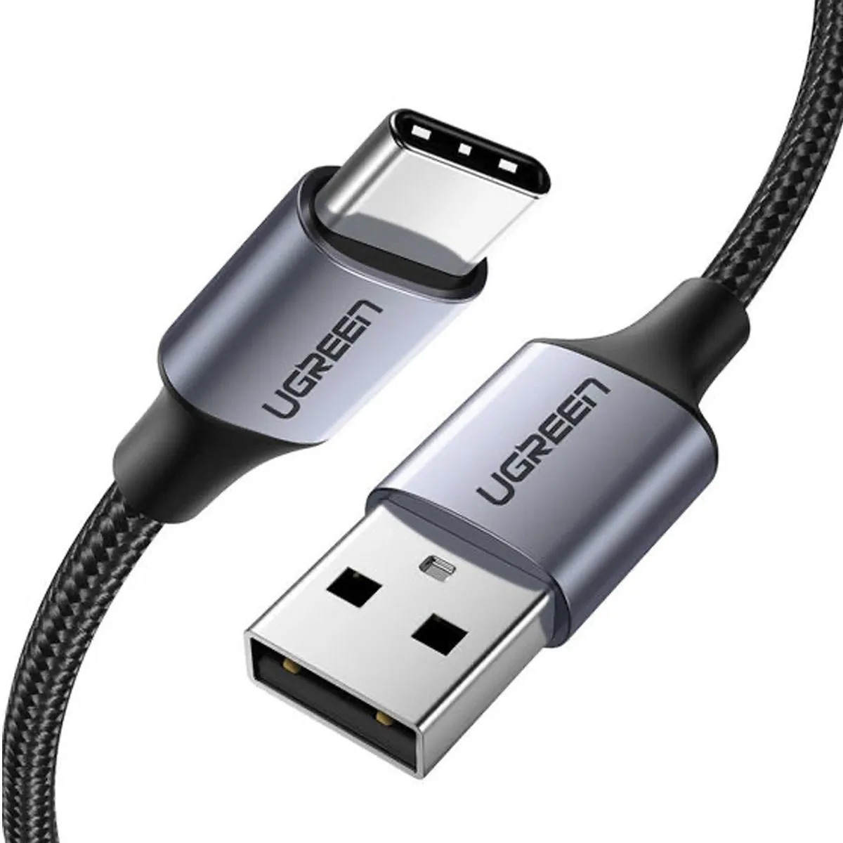 CABLE DE CARGA RÁPIDA USB-A A USB-C 2M UGREEN US288 GRIS - 5