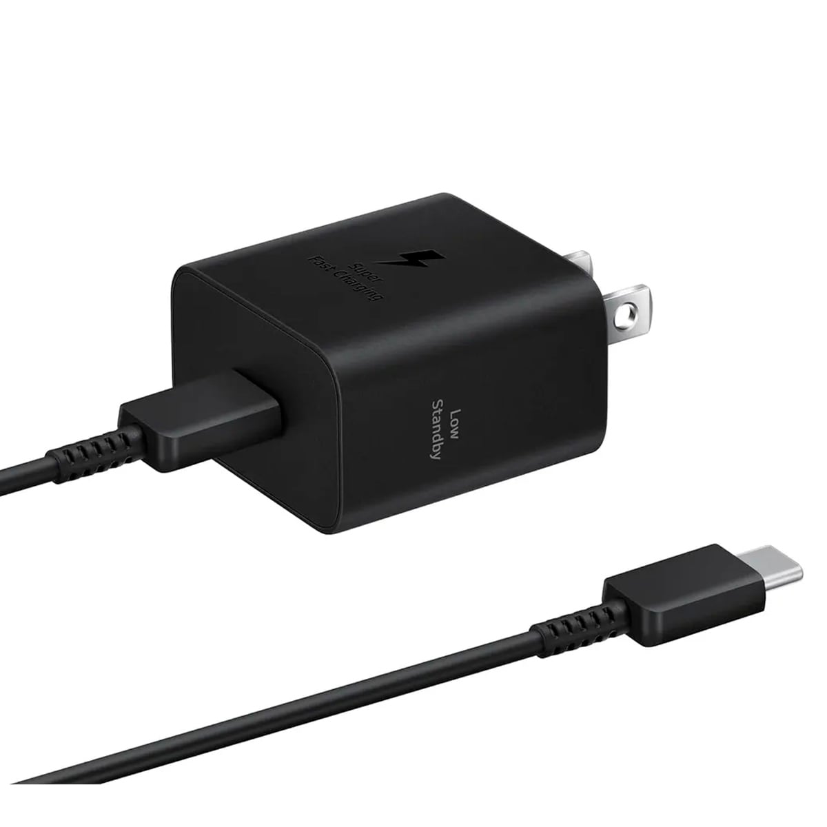 CARGADOR SAMSUNG 25 WATTS CON CABLE C A C NEGRO - 3