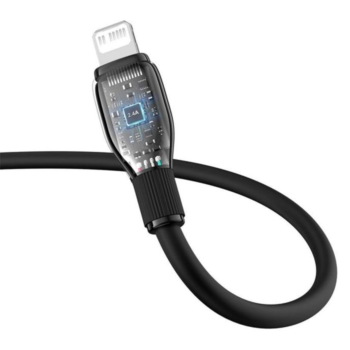 CABLE BASEUS PARA IPHONE IPAD USB-C A LIGHTNING 20W CARGA RAPIDA - NEGRO - 3